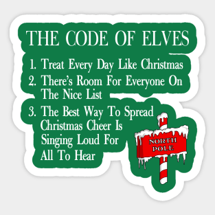 The Code of Elves Sticker